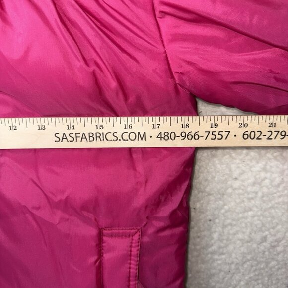 Vintage 80's Women's Ski Jacket Puffer Pink Size Medium Nylon Snow Winter - Picture 6 of 7